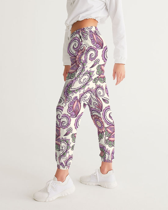 Purple Cream Paisley Lightweight Women's Track Pants