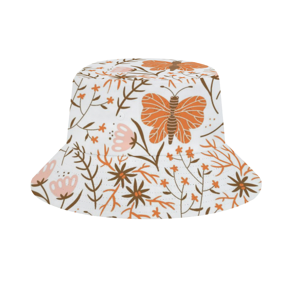 Retro Butterfly Bucket Hat