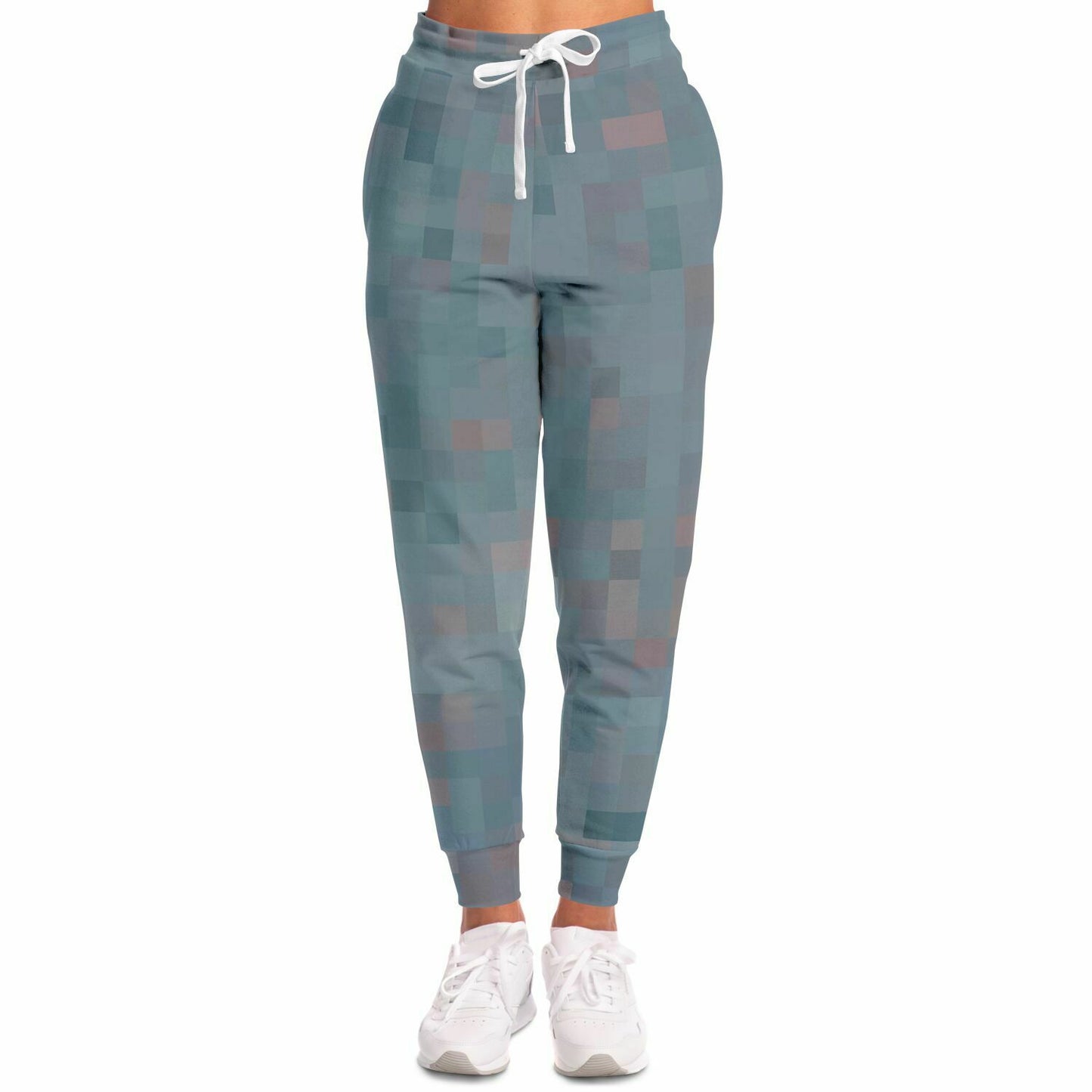 Slate Pixelated Unisex Fleece Joggers