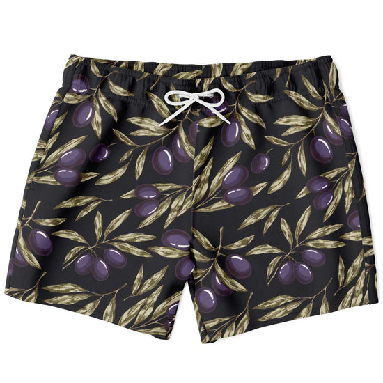 Olive Tree Charcoal Swim Shorts