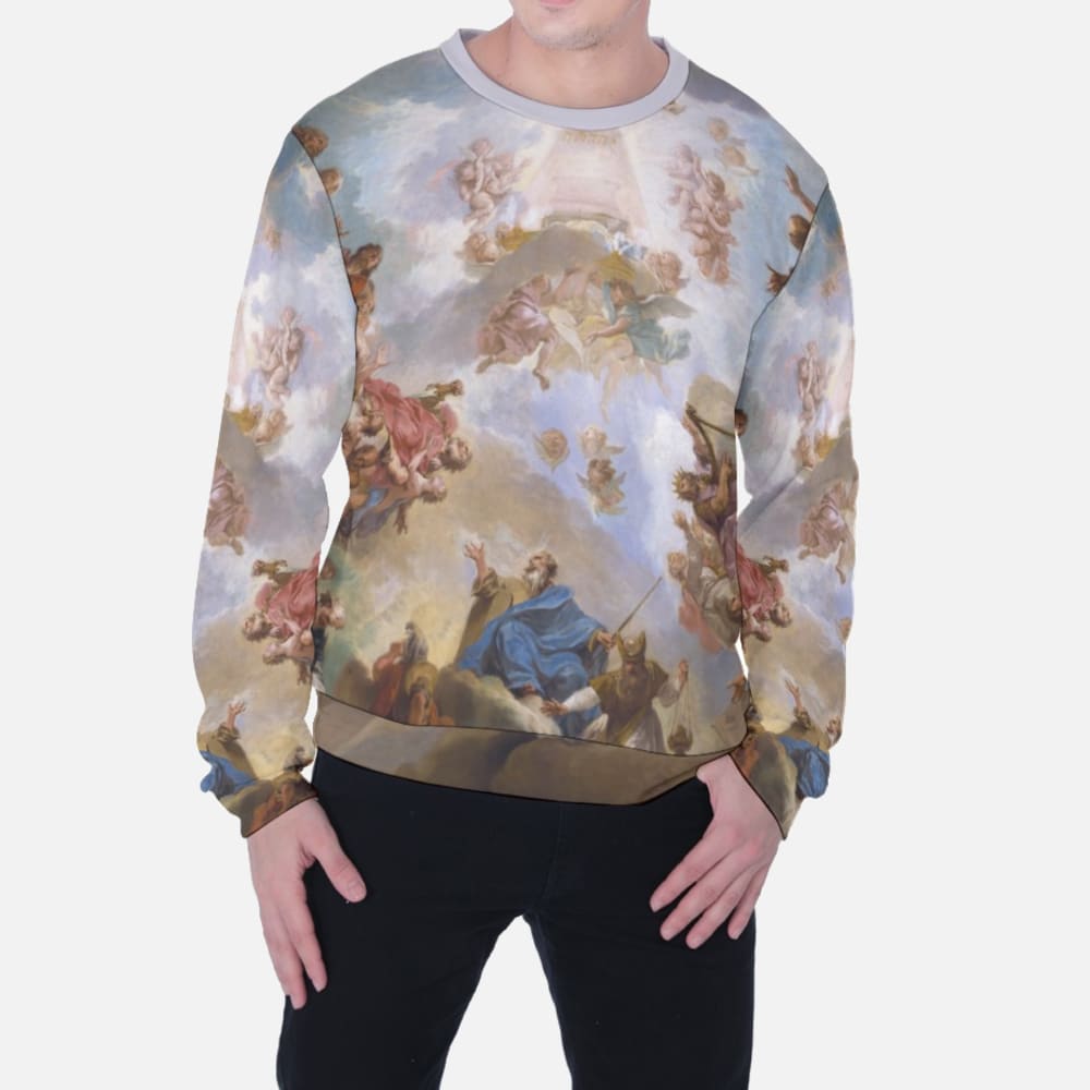 Adoration Biblical Print Heavy Fleece Sweatshirt