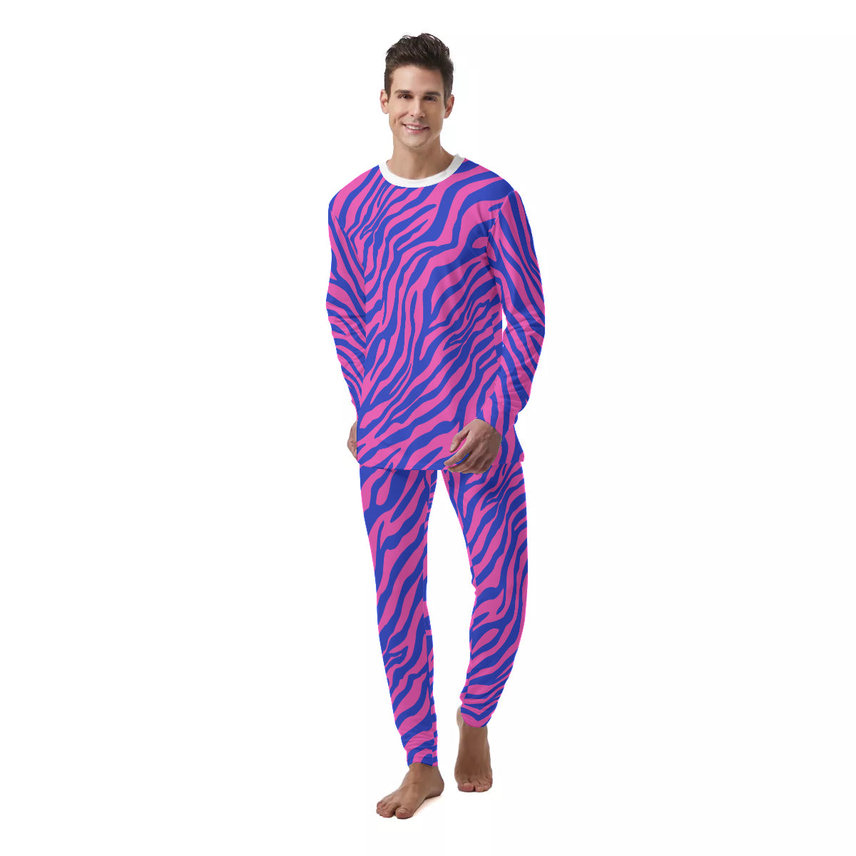 Electric Zebra Men's PJ Set