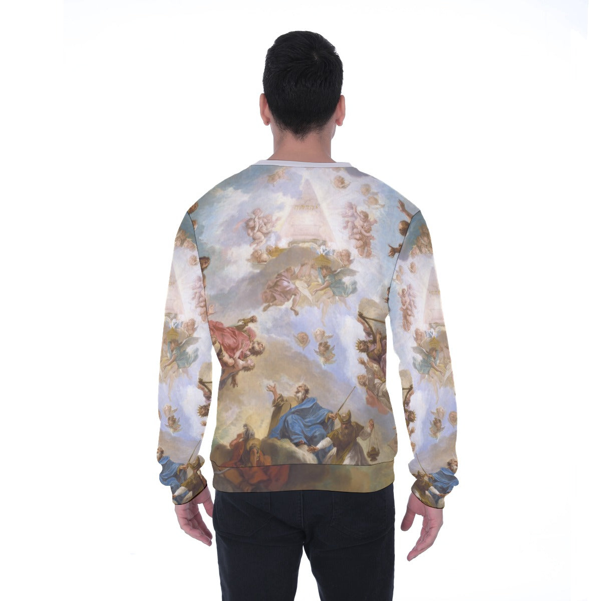 Load image into Gallery viewer, Adoration Biblical Print Heavy Fleece Sweatshirt
