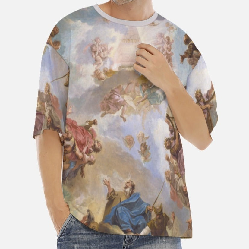 Adoration Biblical Print Men's Drop Shoulder T Shirt