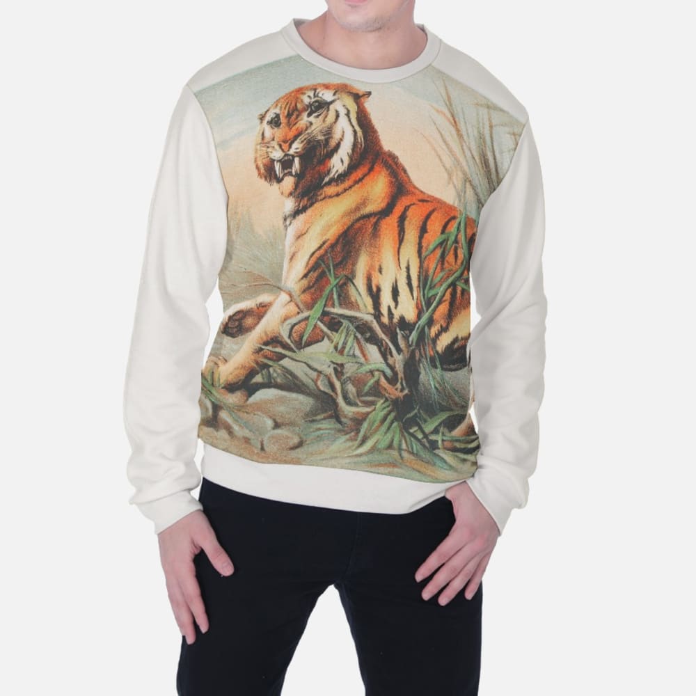Load image into Gallery viewer, Royal Bengal Tiger Heavy Fleece Sweatshirt
