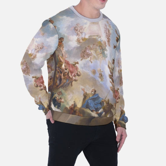 Adoration Biblical Print Heavy Fleece Sweatshirt