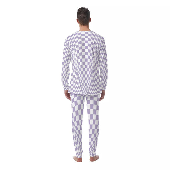 Purple Check Men's PJ Set