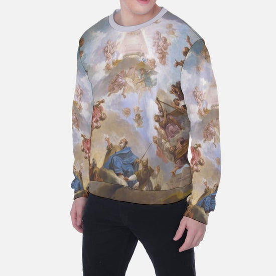 Adoration Biblical Print Heavy Fleece Sweatshirt