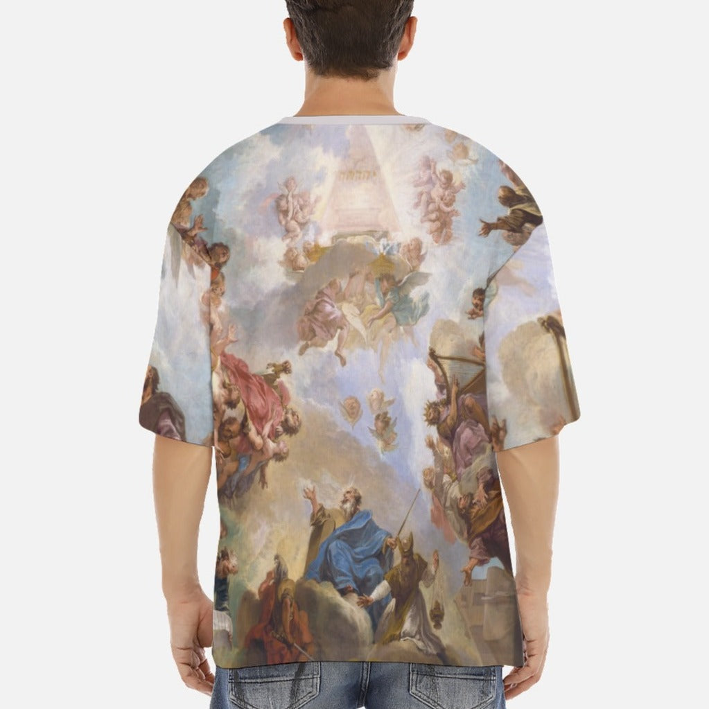 Adoration Biblical Print Men's Drop Shoulder T Shirt