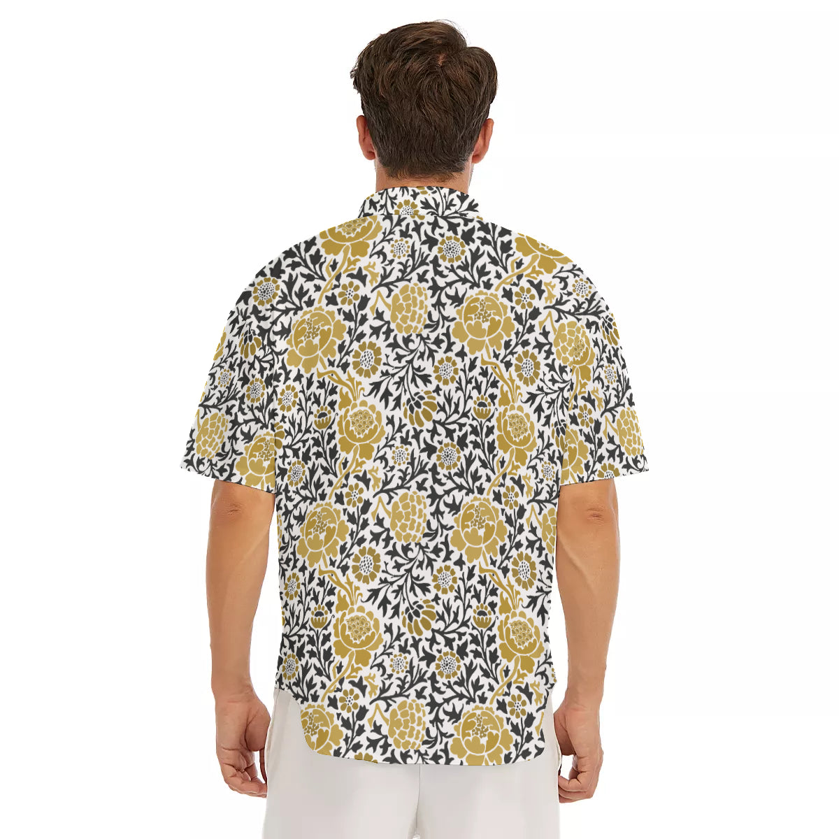 Load image into Gallery viewer, Chrysanthemum Drop Shoulder Short Sleeve Shirt
