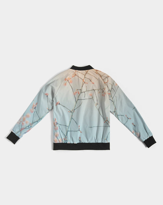 Cherry Blossoms with Bird Women's Bomber Jacket