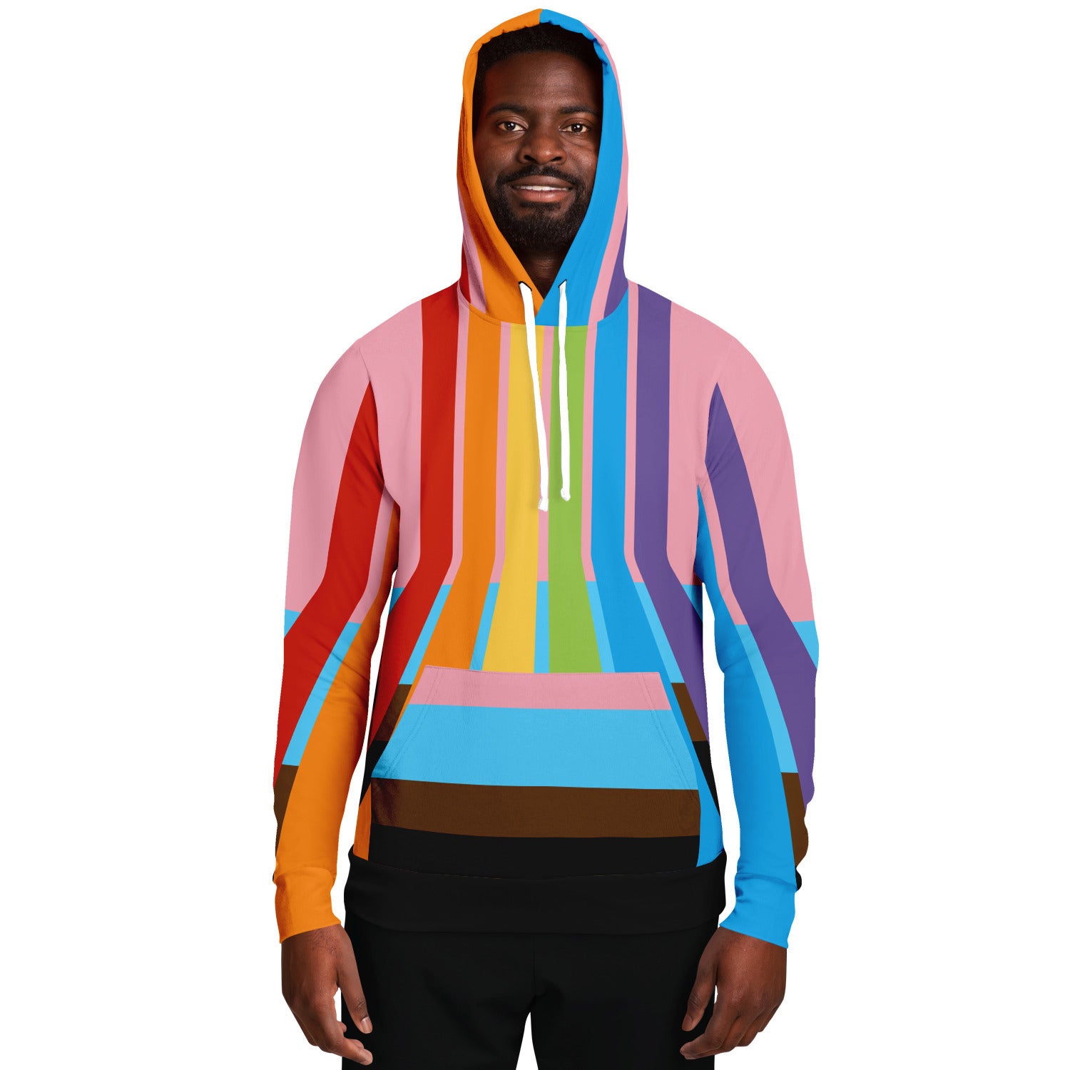 Pride Flag Orchid Cotton Blend Women's Hoodie - Pride Worn Proudly main image 1