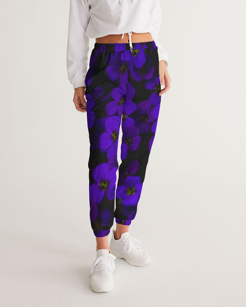 Midnight Purple Floral Lightweight Women's Track Pants