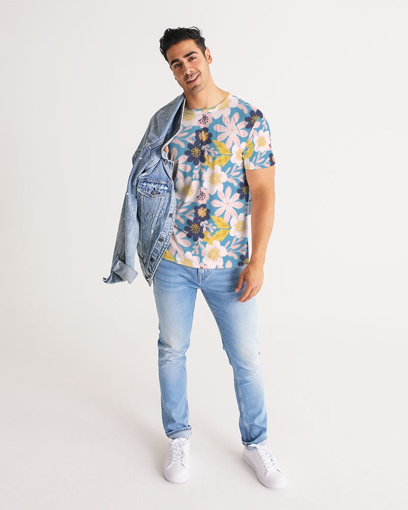 Blue Frisky Floral Men's Tee