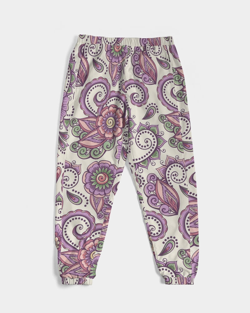 Purple Cream Paisley Men's Lightweight Track Pants