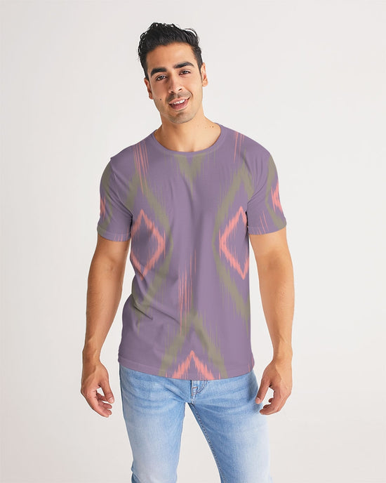 Orchid Ethnic Print Men's T Shirt