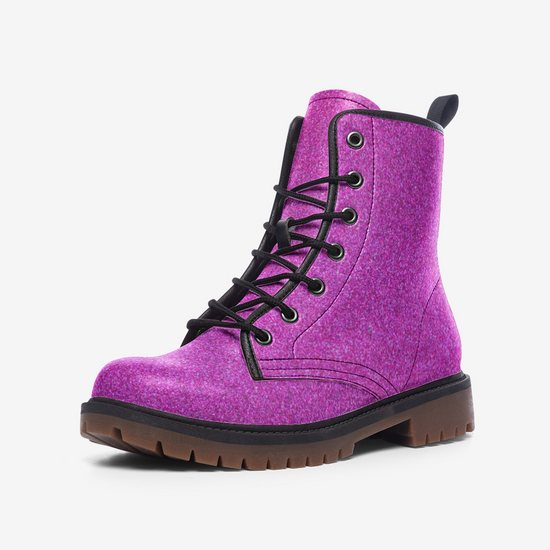 Load image into Gallery viewer, Hot Fuchsia Lace Up Boots
