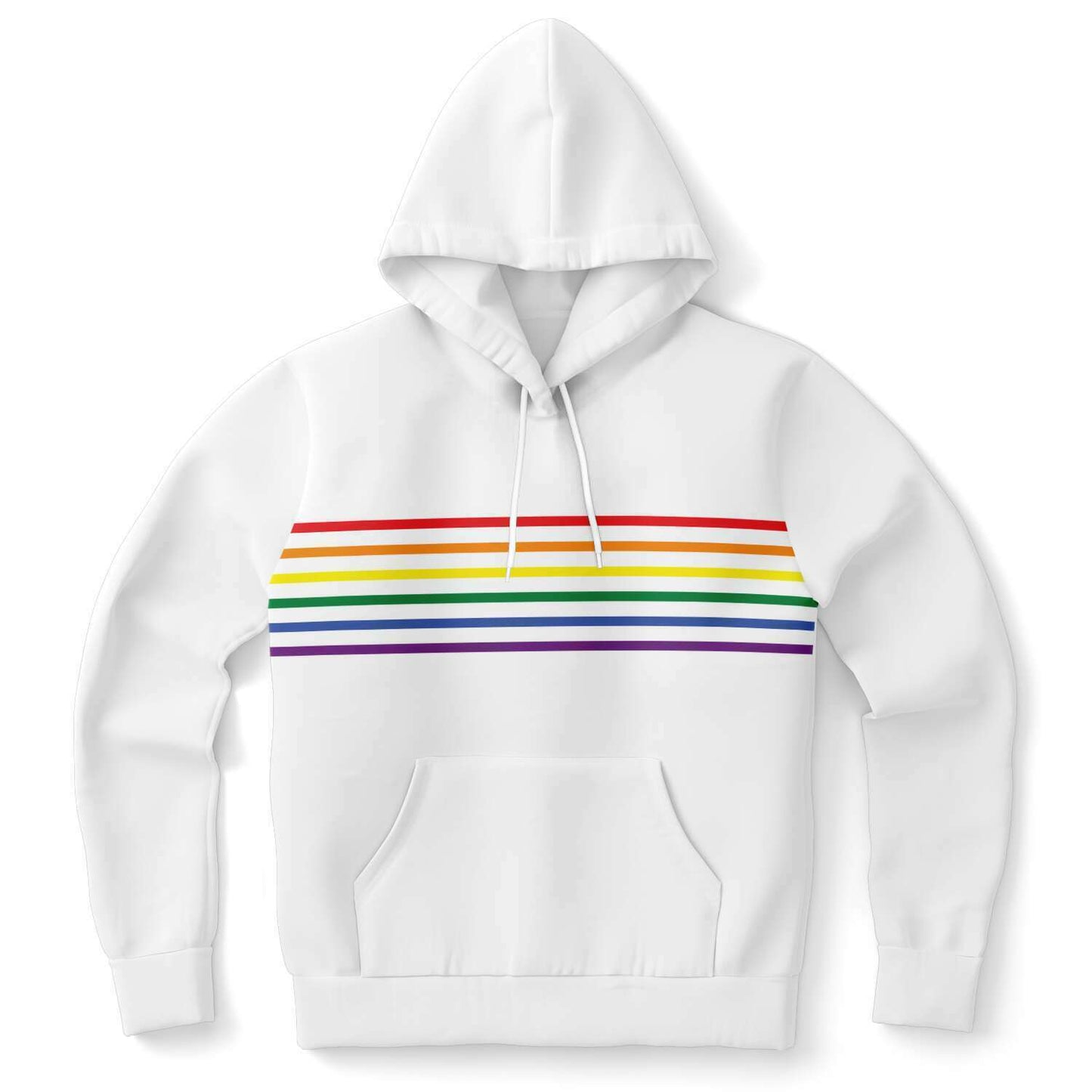 Rainbow Pride Stripe Unisex Hoodie