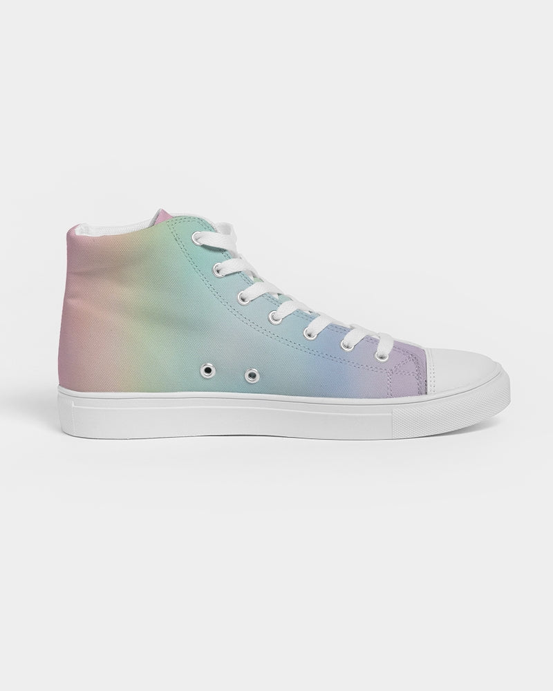 Soft Rainbow Women's Hightop Canvas Shoe