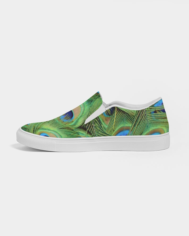 Load image into Gallery viewer, Stunning Peacock Women&amp;#39;s Slip-On Canvas Shoe
