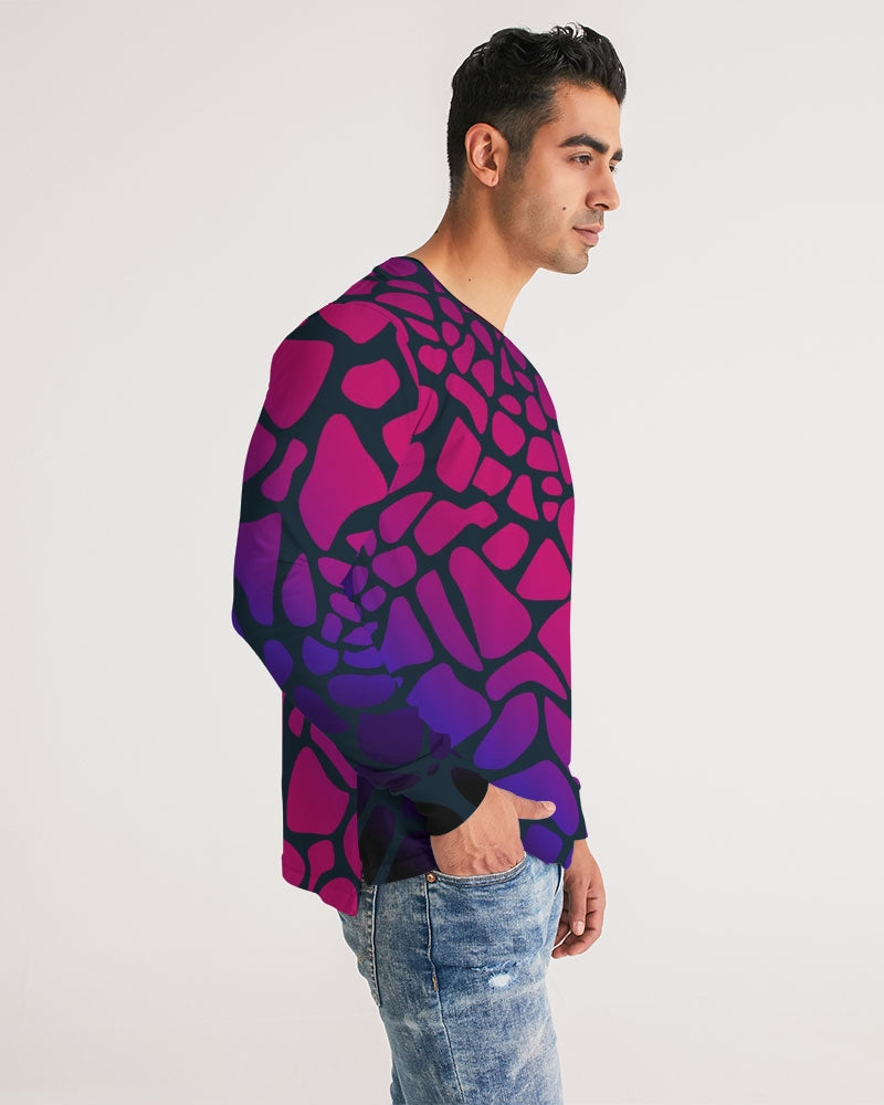 Raspberry Giraffe Men's Long Sleeve T Shirt