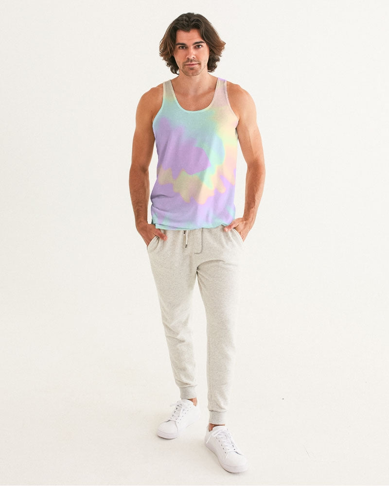 Load image into Gallery viewer, Lilac Mint Tie Dye Men&amp;#39;s Tank
