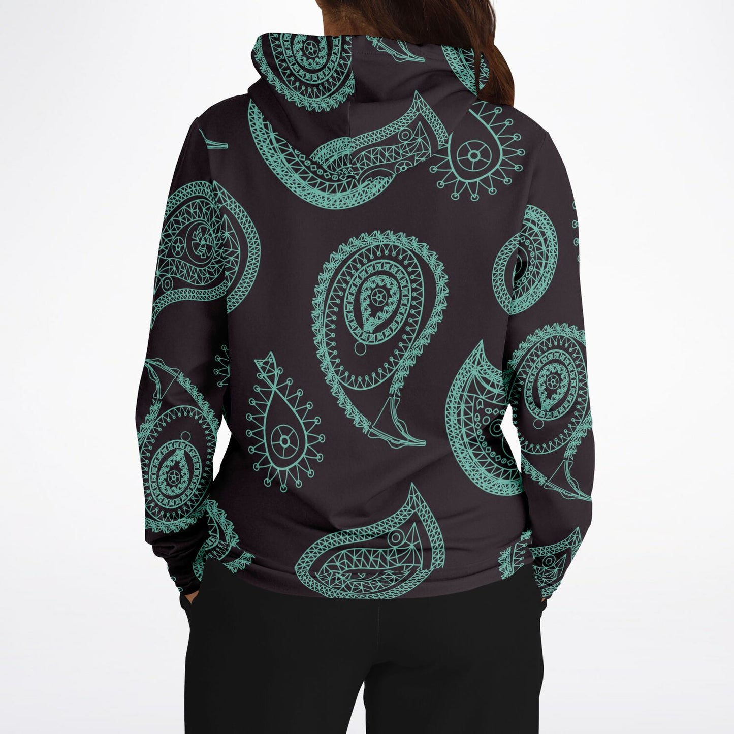 Mint Paisley Unisex Hoodie