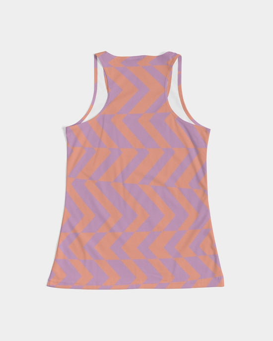 Peach & Orchid Striped Women's Tank