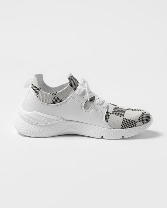 Black & Cream Check Men's Flyknit Sneaker