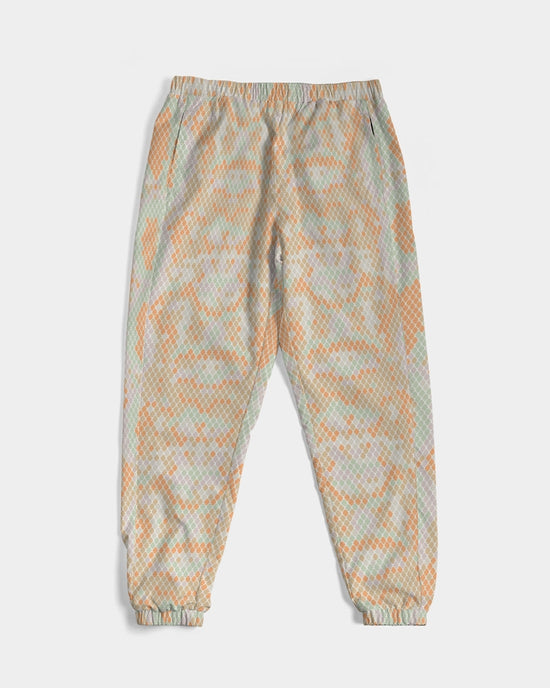 Green & Orange Snake Print Men's Lightweight Track Pants