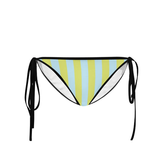 Blue Lime Stripes Bikini Bottom