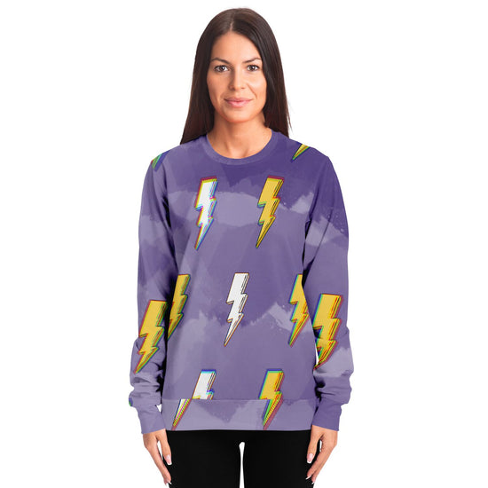 Lightning Bolt Unisex Fleece Sweatshirt