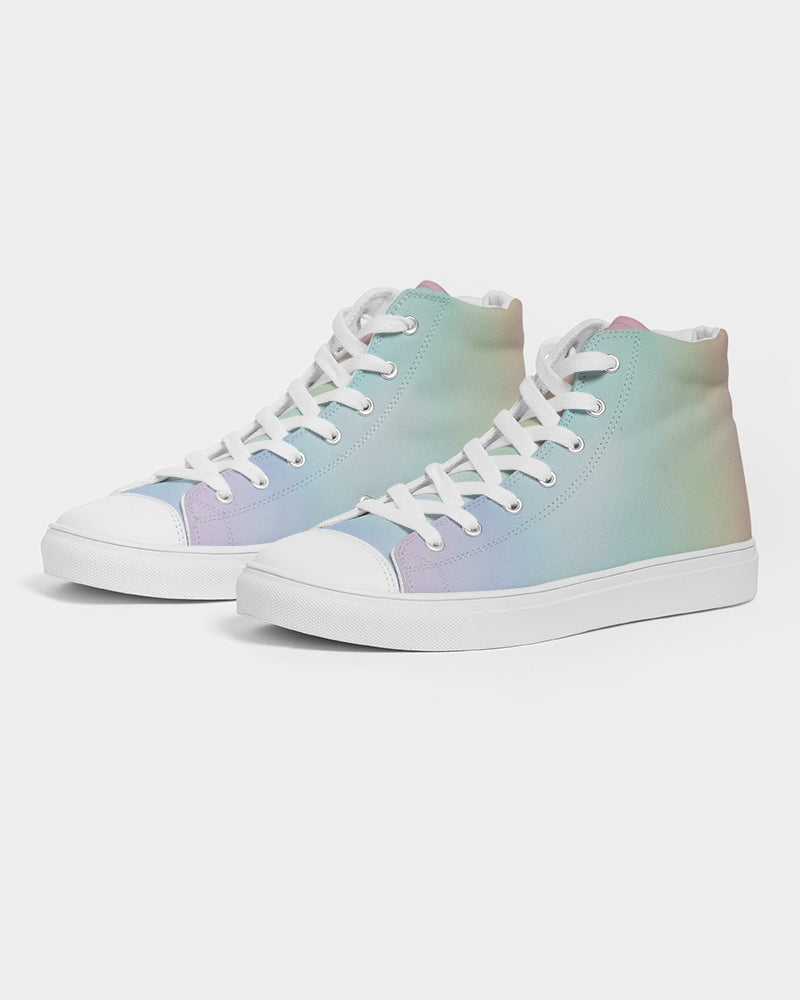 Soft Rainbow Women's Hightop Canvas Shoe