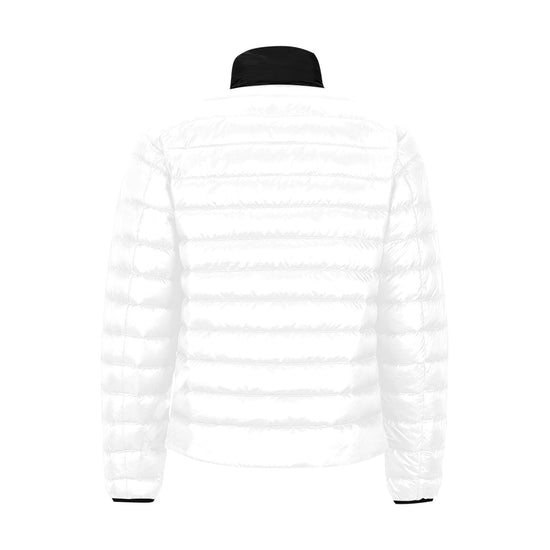 Grizzly Bear White Mens Lightweight Puffer Jacket