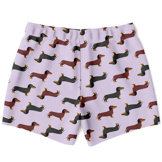 Load image into Gallery viewer, Dachshund Lovers Swim Shorts in Mauve

