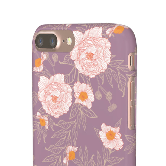 Load image into Gallery viewer, Orange Peonies Floral Rose Phone Case
