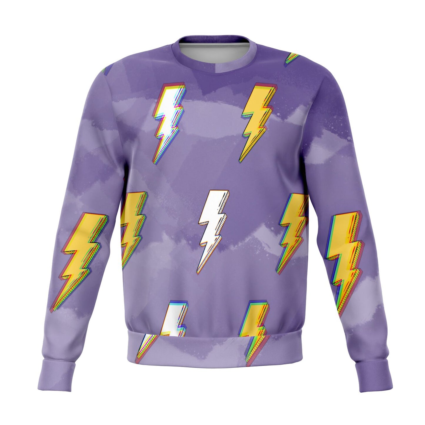 Lightning Bolt Unisex Fleece Sweatshirt