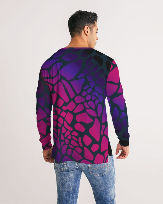 Raspberry Giraffe Men's Long Sleeve T Shirt