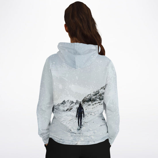 Snow Hiking Unisex Fleece Hoodie