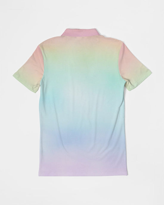 Soft Rainbow Slim Fit Short Sleeve Polo