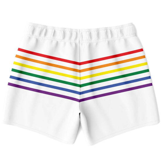 Rainbow Thin Stripes Swim Shorts