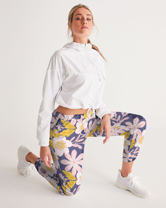 Load image into Gallery viewer, Purple Frisky Floral Lightweight Women&amp;#39;s Track Pants
