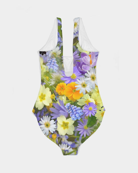 Spring Flowers Women's One-Piece Swimsuit