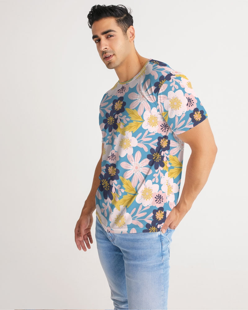 Blue Frisky Floral Men's Tee