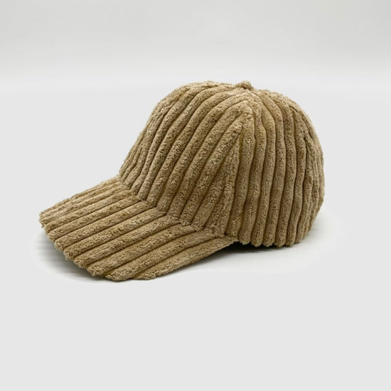 Corduroy Cap in Khaki