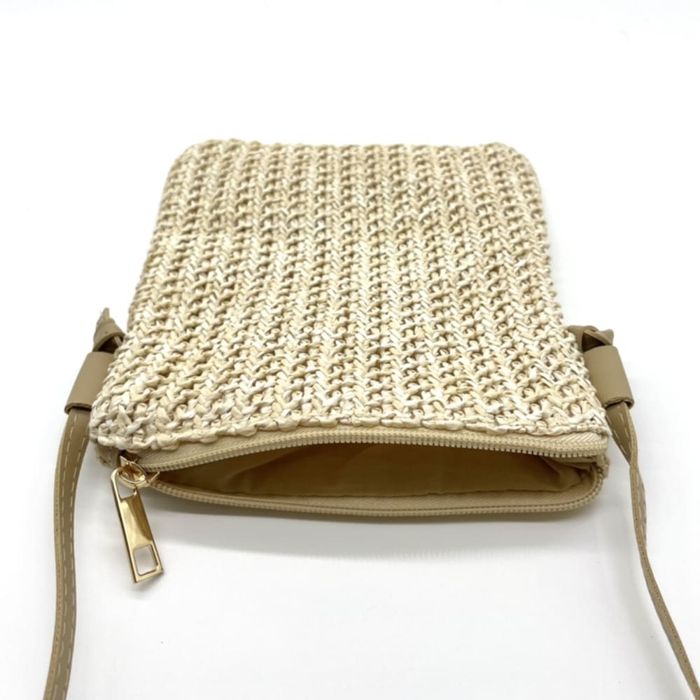 Mini Phone Crossbody Straw Bag