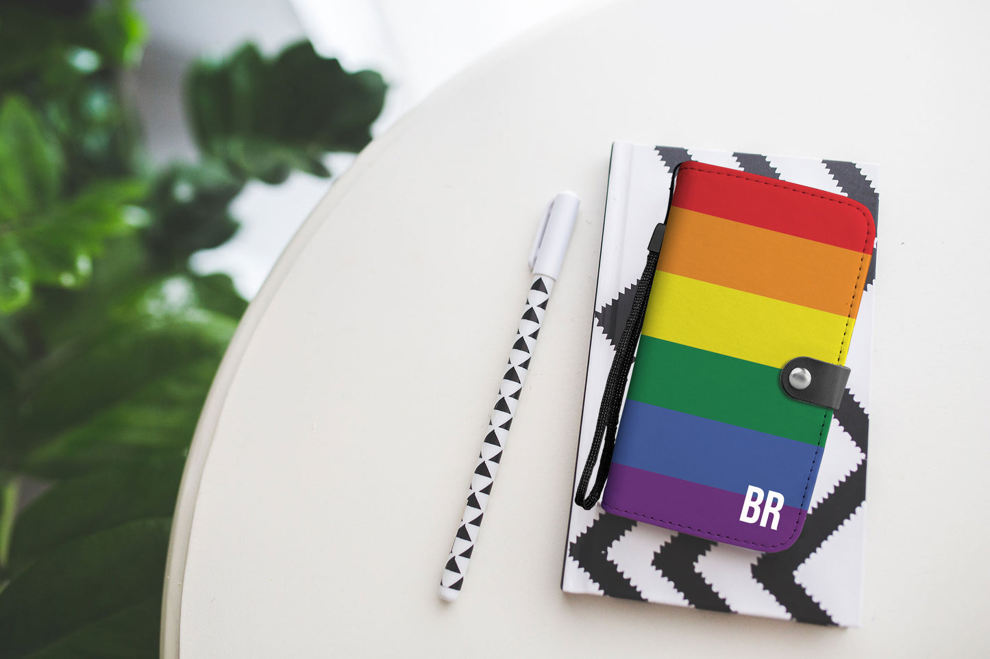 Personalized LGBT Flag Phone Wallet Case