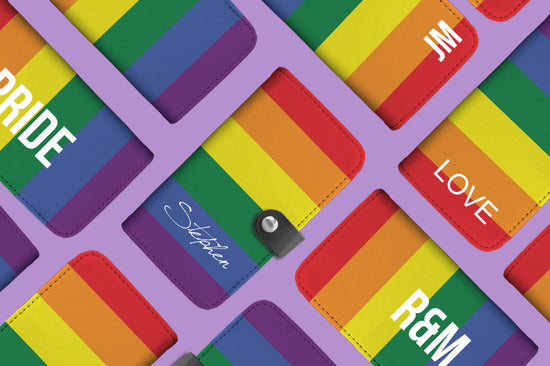 Personalized LGBT Flag Phone Wallet Case