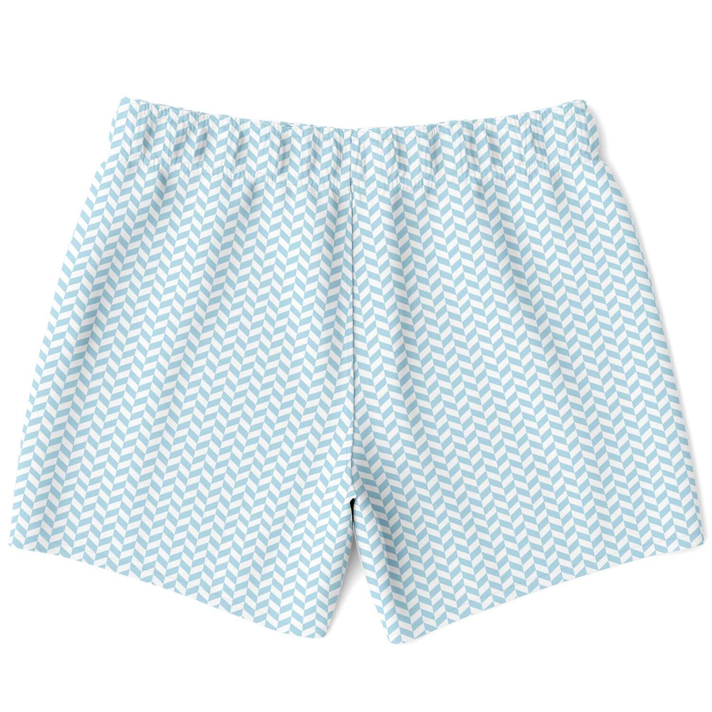 Powder Blue Herringbone Swim Shorts