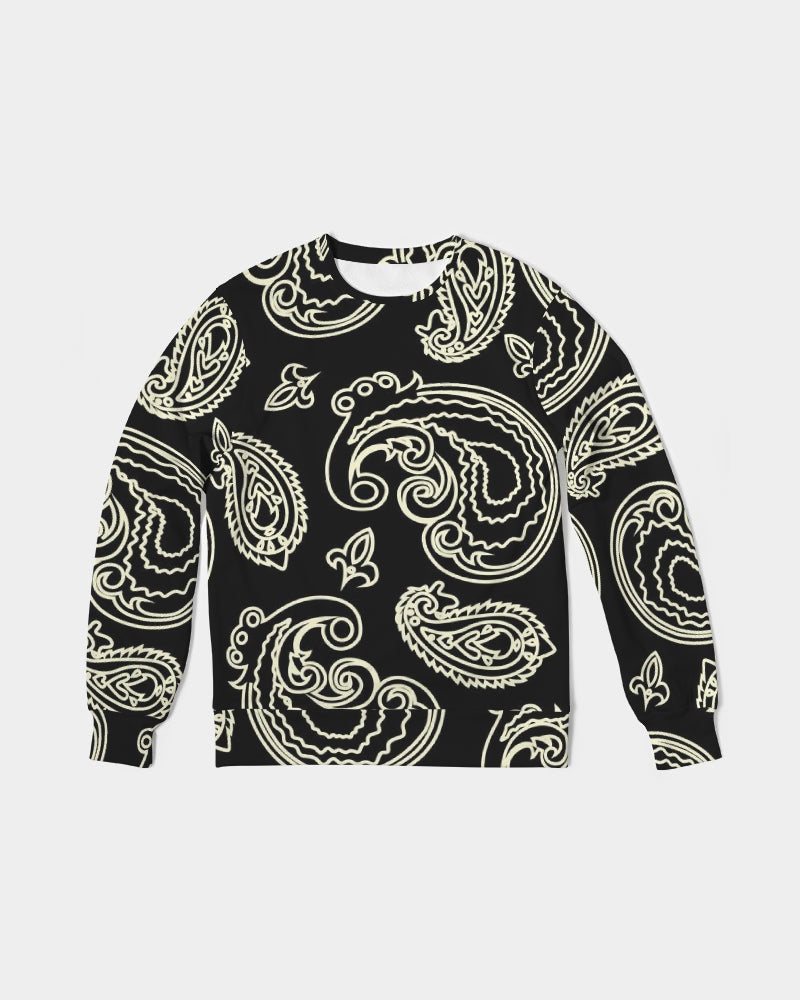 Load image into Gallery viewer, Black &amp;amp; Bone Paisley French Terry Pullover Sweatshirt
